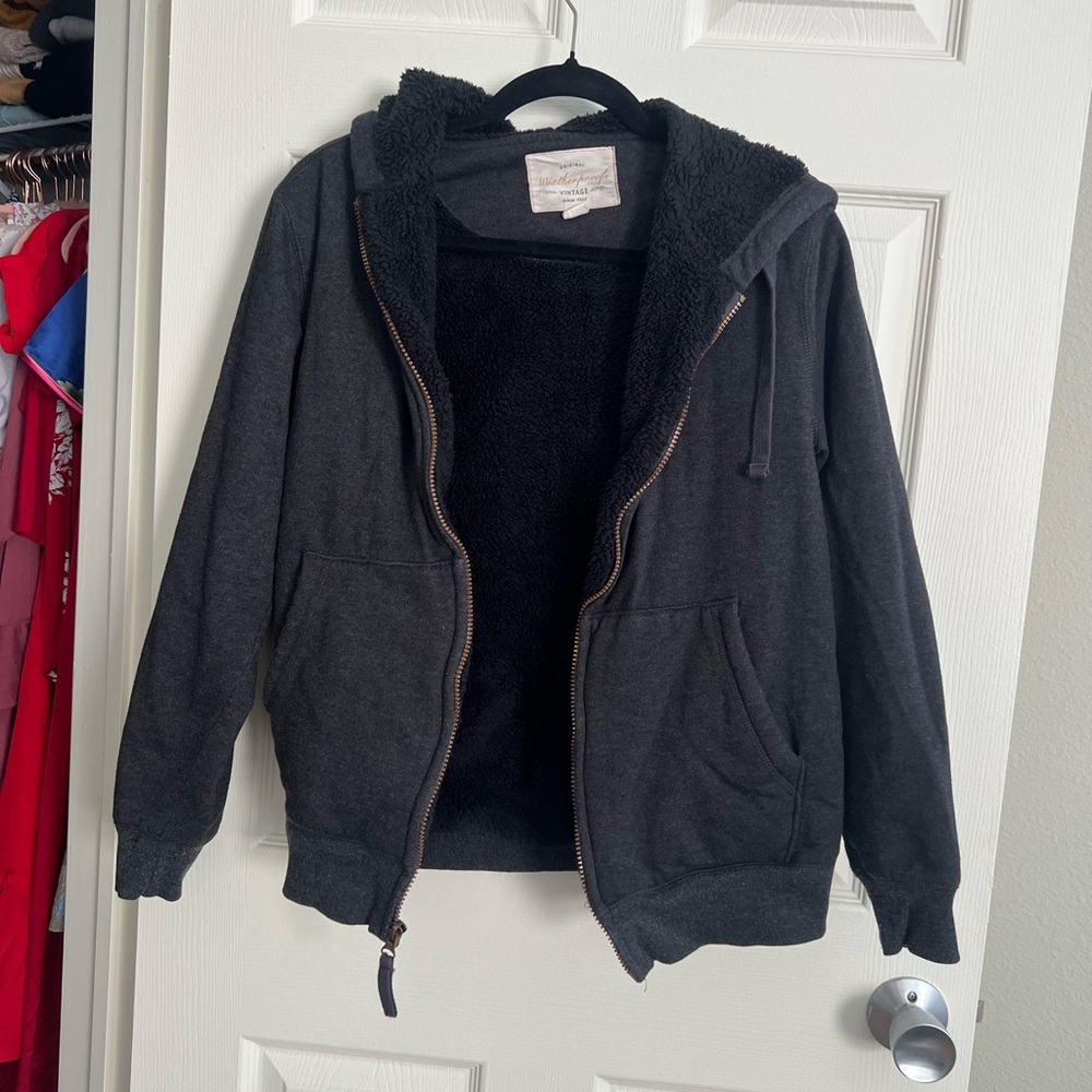 Charcoal Gray Vintage Hoodie